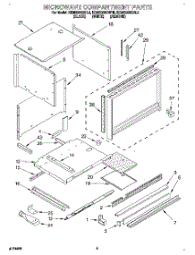 02 - Microwave Compartment parts for Kitchenaid Oven KEMS306BAL2 from AppliancePartsPros.com