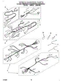 09 - Wiring Harness parts for Kitchenaid Oven KEMS306BAL2 from AppliancePartsPros.com