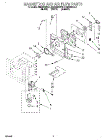 04 - Magnetron And Air Flow parts for Kitchenaid Oven KEMS306BBL1 from AppliancePartsPros.com