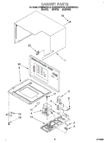 05 - Cabinet parts for Kitchenaid Oven KEMS306BWH3 from AppliancePartsPros.com