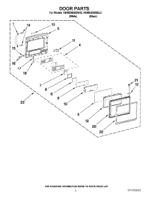 02 - Door Parts parts for Kitchenaid Microwave KHMS2056SBL2 from AppliancePartsPros.com