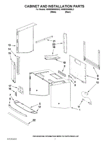 06 - Cabinet And Installation Parts parts for Kitchenaid Microwave KHMS2056SBL2 from AppliancePartsPros.com