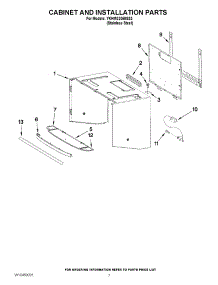 06 - Cabinet And Installation Parts parts for Kitchenaid Microwave YKHMS2050SS3 from AppliancePartsPros.com