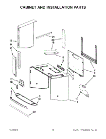 06 - Cabinet And Installation Parts parts for Kitchenaid Microwave KHMS2056SSS3 from AppliancePartsPros.com