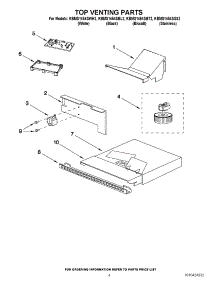 04 - Top Venting Parts parts for Kitchenaid Microwave KBMS1454SSS2 from AppliancePartsPros.com