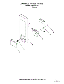 02 - Control Panel Parts parts for Kitchenaid Microwave KCMS2055SSS2 from AppliancePartsPros.com