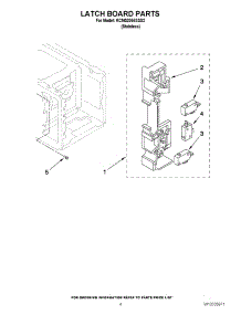 04 - Latch Board Parts parts for Kitchenaid Microwave KCMS2055SSS2 from AppliancePartsPros.com