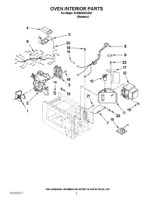 05 - Oven Interior Parts parts for Kitchenaid Microwave KCMS2055SSS2 from AppliancePartsPros.com