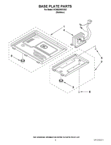 06 - Base Plate Parts parts for Kitchenaid Microwave KCMS2055SSS2 from AppliancePartsPros.com