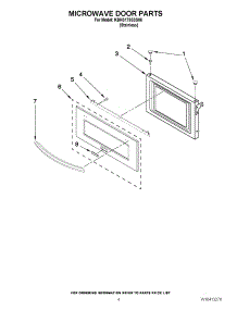 03 - Microwave Door Parts parts for Kitchenaid Microwave KBHS179SSS06 from AppliancePartsPros.com