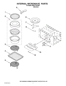 05 - Internal Microwave Parts parts for Kitchenaid Microwave KBHS179SSS06 from AppliancePartsPros.com