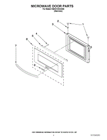 03 - Microwave Door Parts parts for Kitchenaid Microwave KBHS109SSS06 from AppliancePartsPros.com