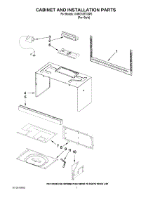 06 - Cabinet And Installation Parts parts for Kitchenaid Microwave KHMC1857XSP0 from AppliancePartsPros.com