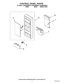 02 - Control Panel Parts parts for Kitchenaid Microwave KCMS1555SWH2 from AppliancePartsPros.com