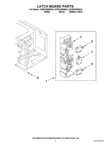 04 - Latch Board Parts parts for Kitchenaid Microwave KCMS1555SBL2 from AppliancePartsPros.com
