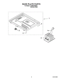 06 - Base Plate Parts parts for Whirlpool Microwave YKCMS1555SS1 from AppliancePartsPros.com