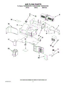 04 - Air Flow Parts parts for Whirlpool Microwave YKHMS2040WB0 from AppliancePartsPros.com