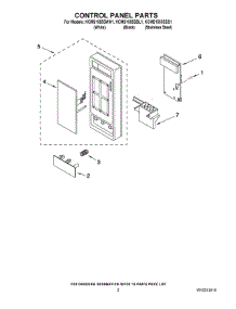02 - Control Panel Parts parts for Kitchenaid Microwave KCMS1555SBL1 from AppliancePartsPros.com