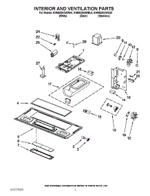 03 - Interior And Ventilation Parts parts for Kitchenaid Microwave KHMS2040WWH0 from AppliancePartsPros.com