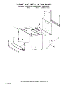 06 - Cabinet And Installation Parts parts for Whirlpool Microwave YKHMS2050SW1 from AppliancePartsPros.com