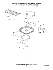 05 - Magnetron And Turntable Parts parts for Kitchenaid Microwave KHMS1850SWH1 from AppliancePartsPros.com