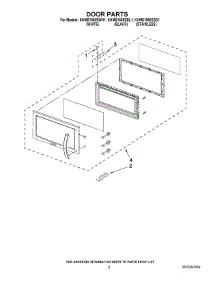 02 - Door Parts parts for Kitchenaid Microwave KHMS1850SBL1 from AppliancePartsPros.com