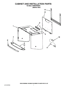 06 - Cabinet And Installation Parts parts for Kitchenaid Microwave KHMS2050SSS2 from AppliancePartsPros.com