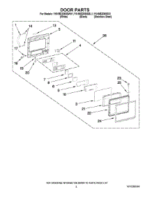 02 - Door Parts parts for Whirlpool Microwave YKHMS2050SWH1 from AppliancePartsPros.com