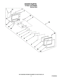 02 - Door Parts parts for Kitchenaid Microwave KHHC2090SSS2 from AppliancePartsPros.com