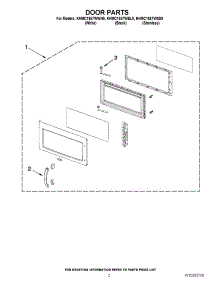 02 - Door Parts parts for Kitchenaid Microwave KHMC1857WSS0 from AppliancePartsPros.com