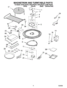 05 - Magnetron And Turntable Parts parts for Kitchenaid Microwave KHHS179LWH5 from AppliancePartsPros.com