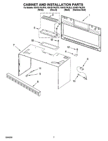 06 - Cabinet And Installation Parts parts for Kitchenaid Microwave KHHS179LWH5 from AppliancePartsPros.com