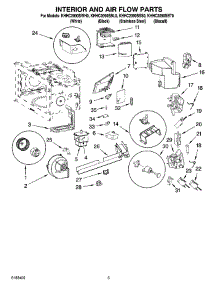 04 - Interior And Air Flow Parts parts for Kitchenaid Microwave KHHC2090SBL0 from AppliancePartsPros.com