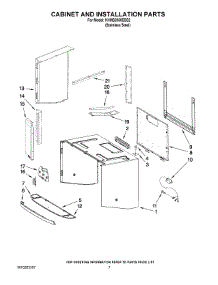 06 - Cabinet And Installation Parts parts for Kitchenaid Microwave KHMS2056SSS2 from AppliancePartsPros.com