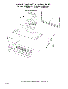 06 - Cabinet And Installation Parts parts for Kitchenaid Microwave KHMS1850SSS0 from AppliancePartsPros.com