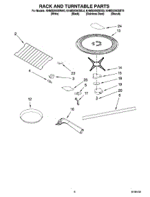 05 - Rack And Turntable Parts parts for Kitchenaid Microwave KHMS2050SWH0 from AppliancePartsPros.com