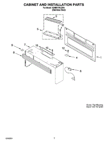 06 - Cabinet And Installation Parts parts for Kitchenaid Microwave KHMS155LSS4 from AppliancePartsPros.com