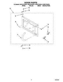 02 - Door Parts parts for Kitchenaid Microwave KHHS179LSS5 from AppliancePartsPros.com