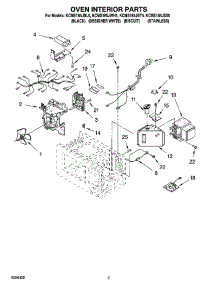 05 - Oven Interior Parts parts for Kitchenaid Microwave KCMS185JBL5 from AppliancePartsPros.com