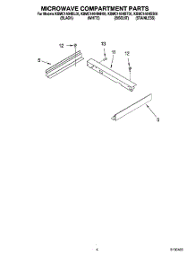 03 - Microwave Compartment Parts parts for Kitchenaid Microwave KBMC140HBL05 from AppliancePartsPros.com