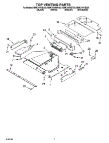 05 - Top Venting Parts parts for Kitchenaid Microwave KBMC147HBT05 from AppliancePartsPros.com