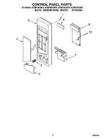 02 - Control Panel Parts parts for Kitchenaid Microwave KCMS185JWH5 from AppliancePartsPros.com