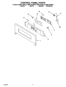 02 - Control Panel Parts parts for Kitchenaid Microwave KBMC140HWH05 from AppliancePartsPros.com