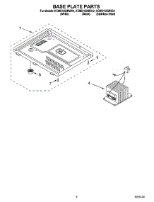 06 - Base Plate Parts parts for Kitchenaid Microwave KCMS1555RWH2 from AppliancePartsPros.com