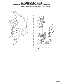 04 - Latch Board Parts parts for Kitchenaid Microwave KCMS185JBT5 from AppliancePartsPros.com