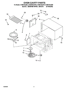 03 - Oven Cavity Parts parts for Kitchenaid Microwave KCMS185JSS5 from AppliancePartsPros.com