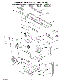 03 - Interior And Ventilation Parts parts for Whirlpool Microwave YKHMS155LBL1 from AppliancePartsPros.com