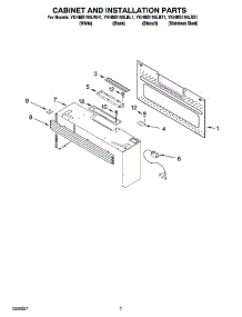 06 - Cabinet And Installation Parts parts for Whirlpool Microwave YKHMS155LBL1 from AppliancePartsPros.com