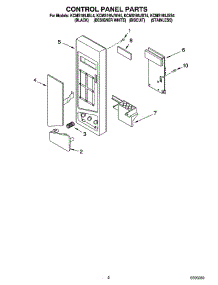 02 - Control Panel Parts parts for Kitchenaid Microwave KCMS185JSS4 from AppliancePartsPros.com