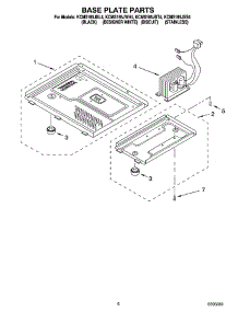 06 - Base Plate Parts parts for Kitchenaid Microwave KCMS185JSS4 from AppliancePartsPros.com